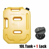 10L Heavy Duty Jerry Can / Fuel Container with Mounting Holder & Lock Heavy Duty Spare Diesel Petrol Water Container