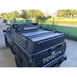 TRADECAP Low Profile Steel Canopy for Toyota Hilux SR5 SR N70 2005-2015 N80 2015+ SR5 only Dual Cab Ute Heavy Duty Matte Black