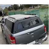 TRADECAP Steel Canopy for Mitsubishi Triton MR MQ 2015-On Dual Cab Ute Tub Heavy Duty Matte Black